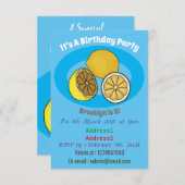 レモンマンガイラストレーション 招待状 (正面/裏面)