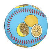 レモンマンガイラストレーション 野球ボール (正面左)