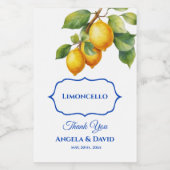 レモンミニリモンチェロ結婚ーズ ワインラベル (シングルラベル)