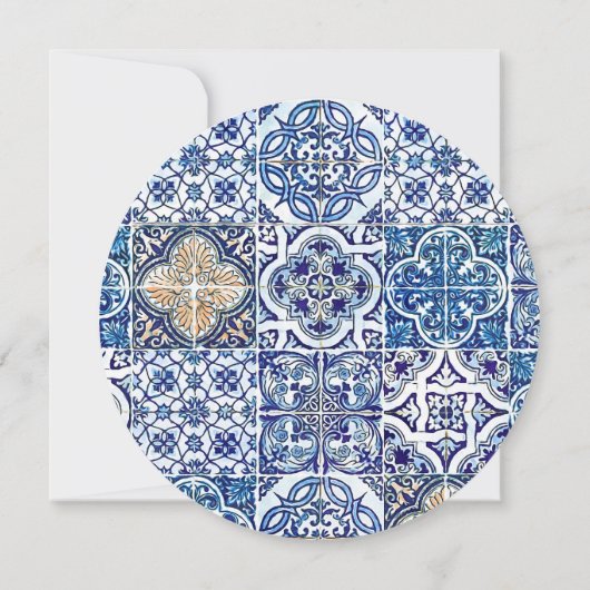 レモンメイタリアンニュー | ラウンドブライダルシャワーカード (裏面)