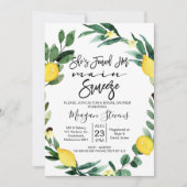 レモンメインスクイズブライダルシャワー招待 招待状 (正面)