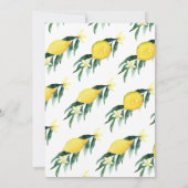 レモンメインスクイズブライダルシャワー招待 招待状 (裏面)