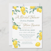 レモンメインスクイズブライダルシャワー招待 招待状 (正面)