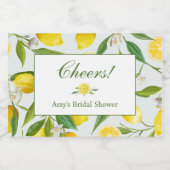 レモンメインスクイズミニシャンパンボトルラベル スパークリングワインラベル (シングルラベル)