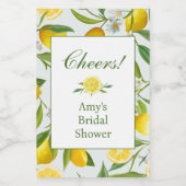 レモンメインスクイズミニワインボトルラベル ワインラベル (シングルラベル)