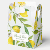レモンメインスクイーズブライダルシャワーお気に入りボックス フェイバーボックス (オープン)