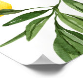 レモンメインスクイーズブライダルシャワーウェルカムポスター ポスター (角)