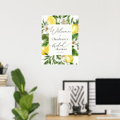 レモンメインスクイーズブライダルシャワーウェルカムポスター ポスター (ホームオフィス)