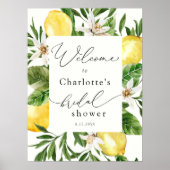 レモンメインスクイーズブライダルシャワーウェルカムポスター ポスター (正面)