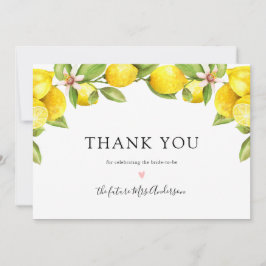 レモンメインスクイーズブライダルシャワーサンキューユア
