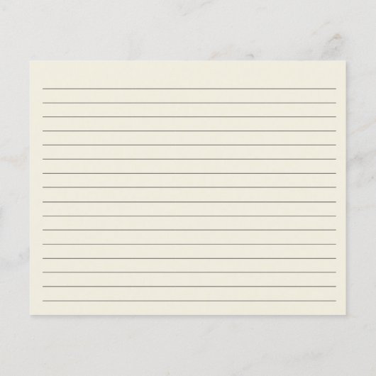 レモンメインスクイーズブライダルシャワーレシピカード (裏面)