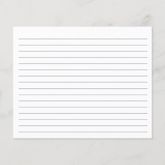 レモンメインスクイーズブライダルシャワーレシピカード (裏面)