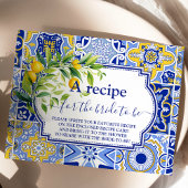 レモンメインスクイーズブライダルシャワーレシピ エンクロージャーカード