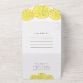 レモンメインスクイーズブライダルシャワー オールインワン招待状 (外側)