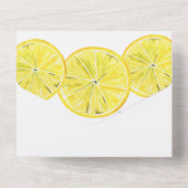 レモンメインスクイーズブライダルシャワー オールインワン招待状 (裏面)