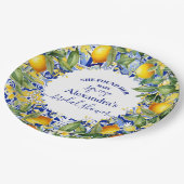 レモンメインスクイーズブライダルシャワー ペーパープレート (アングル)
