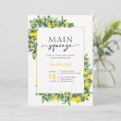 レモンメインスクイーズブライダルシャワー 招待状 (スタンド正面)