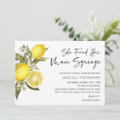 レモンメインスクイーズブライダルシャワー 招待状 (スタンド正面)