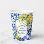 レモンメインスクイーズブライダルシャワー 紙コップ (裏面)