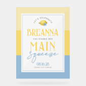 レモンメインスクイーズ3シェードアクリルウェルカムサイン アクリルサイン (正面)