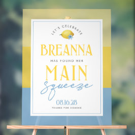 レモンメインスクイーズ3シェードアクリルウェルカムサイン アクリルサイン