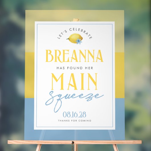 レモンメインスクイーズ3シェードアクリルウェルカムサイン アクリルサイン (ニュートラル)