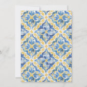 レモンメイン地中海のスクイーズブライダルシャワー 招待状 (裏面)