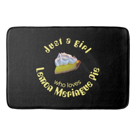 レモンメレンゲのパイが大好きな女の子 バスマット (正面)