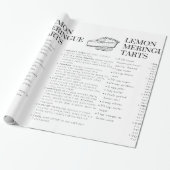 レモンメレンゲタルトレシピラッピング紙 ラッピングペーパー (アンロールド)