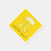 レモンメレンゲパイかわいい数学パイ日パーティーナプキンス スタンダードカクテルナプキン (角)