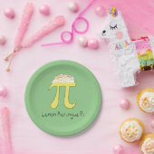レモンメレンゲパイかわいい数学パーティー紙プレート ペーパープレート (パーティー)