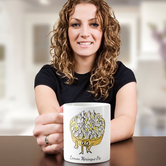 レモンメレンゲパイかわいい漫画 コーヒーマグカップ