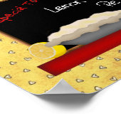 レモンメレンゲパイプリント ポスター (角)