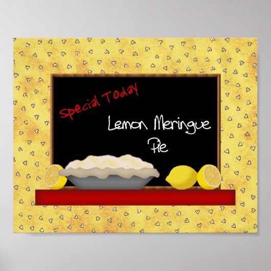 レモンメレンゲパイプリント ポスター (正面)