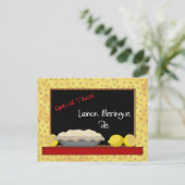 レモンメレンゲパイレシピカード ポストカード (スタンド正面)