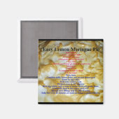 レモンメレンゲパイレシピ マグネット (正面/裏面)