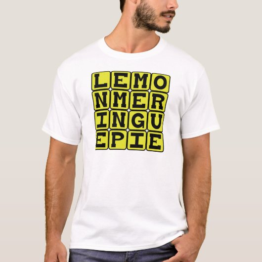 レモンメレンゲパイ柑橘系デザート Tシャツ (正面)