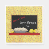 レモンメレンゲパイ紙ナプキンス スタンダードランチョンナプキン (正面)