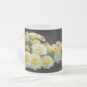 レモンメレンゲ菊 フロストグラスマグカップ (正面左)