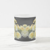 レモンメレンゲ菊 フロストグラスマグカップ (中央)