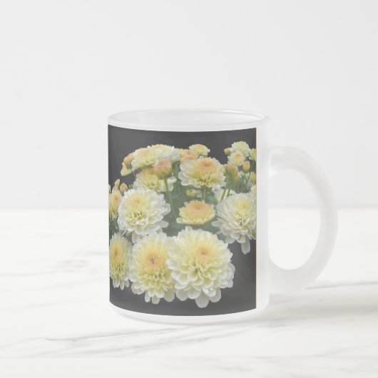 レモンメレンゲ菊 フロストグラスマグカップ (右)