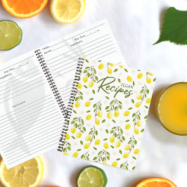 レモンモダンシトラスイエロービーガン ノートブック