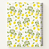 レモンモダンシトラスイエロービーガン ノートブック (裏面)