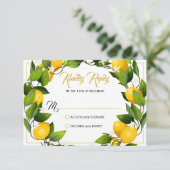 レモンモダンリースガーデン | 結婚s 出欠カード (スタンド正面)