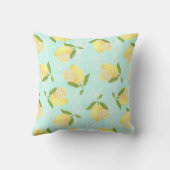 レモンモチーフLove Blue クッション (裏面)