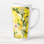 レモンモノグラムイエロー カフェラテマグ (右)