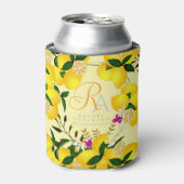 レモンモノグラムイエロー 缶クーラー (缶正面)