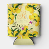 レモンモノグラムイエロー 缶クーラー (正面)