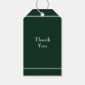 レモンモノグラムエメラルドグリーン結婚ズ ギフトタグ (裏面)