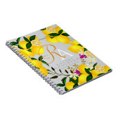 レモンモノグラムグレー ノートブック (右側)